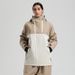 001 001 New Unisex Color Block Loose Snowboard Windproof Waterproof Breathable Outdoor Professional Ski Suit For Women_desvips.com