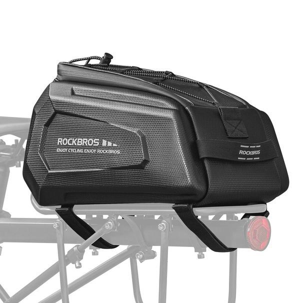 ROCKBROS Bicycle Luggage Bag Rear Saddle Bag Panniers with Rain Cover 9L_desvips.com