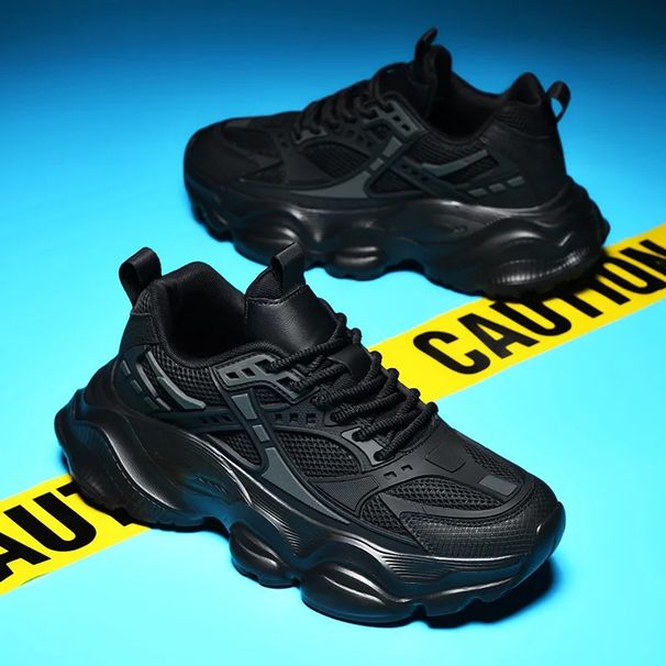 Men's Breathable Mesh Sports Shoes Summer Casual Thick Bottom Old Dad Sneakers Fashionable And Comfortable Large Size_desvips.com
