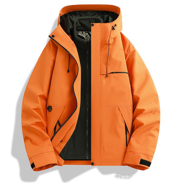 Outdoor Jacket Unisex 3-in-1 Windproof Waterproof Sports Comfortable Warm Hooded Coat Mountaineering New Style_desvips.com