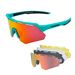 ROCKBROS Cycling Glasses Polarised Sports Glasses 4 Interchangeable Lenses Modern UV-400_desvips.com