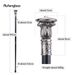 Four Head Snake Pharaoh Walking Cane Fashion Decorative Cane For Halloween For Cosplay And Parties, For Cosplay & Party 93cm_desvips.com