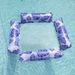 The New Printed Swimming Pool Inflatable Four-tube Leaf Pattern Floating Row Can Be Folded Water Single Deck Chair Floating Row_desvips.com