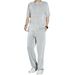 Men's Clothing Ice silk sports suit men's summer thin casual long pants short sleeved T shirt ins quick drying drape clothes set_desvips.com
