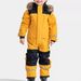 Outdoor One-Piece Ski Suit Set - Waterproof, Fleece-Lined, Luminous, Warm, For Boys & Girls_desvips.com