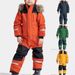 Outdoor One-Piece Ski Suit Set - Waterproof, Fleece-Lined, Luminous, Warm, For Boys & Girls_desvips.com