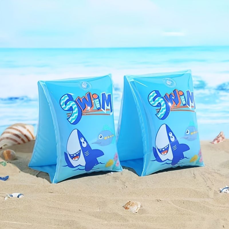 1pc PVC Material Cartoon Swimming Ring, Mermaid Pattern Floating Ring_desvips.com