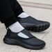 Men's Orthopedic Diabetic Leather Sneakers Adjustable Hook & Loop Wide Fit Open For Swollen Feet Comfortable Walking_desvips.com