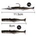 Shark Scavenger|Lead Head Hook Bait, Lead-coated Fish 14g, Silicone Lure With Two Soft Baits_desvips.com