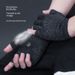 Rockbros Ice Silk Sun Protection Men Women Riding Half Driving And Fishing Leakage Two Finger Bicycle Gloves_desvips.com