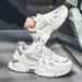 Men's Summer Breathable New Style Trend All-match Youth Sports Leisure Thick Bottom Heightening Little White Dad Shoes_desvips.com