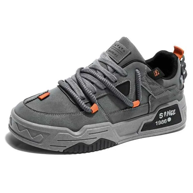 4 Season Mens New Thick Bottom Fashion Casual Student Flat Non-Slip Soft Sole Outdoor Walking Shoes M250728_desvips.com