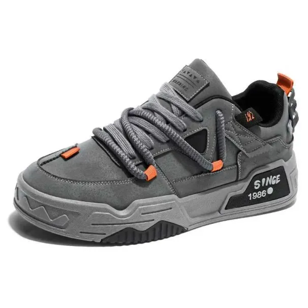 4 Season Mens New Thick Bottom Fashion Casual Student Flat Non-Slip Soft Sole Outdoor Walking Shoes M250728_desvips.com