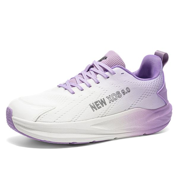 Men Running Outdoor Sport Rebound Soft Sole Leisure Fitness Shoe Fashion Couple Daily Lace Up Light Cushioning_desvips.com