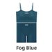 Women's Summer Nylon Casual Tank Top Set With Sponge Padding Fitness Body Building Sports_desvips.com