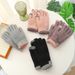 Men's Winter Cotton Gloves, Knitted Outdoor Cycling Touchscreen, Fleece-Lined, Thickened, Elderly Cold-Proof, Warm_desvips.com