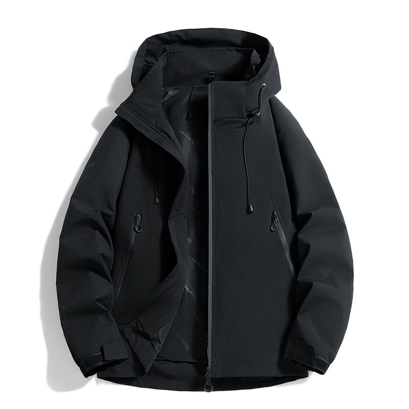 with Down Liner, Men Women 3-in-1 Detachable Ski Suit, Windproof And Water-Resistant Hiking Jacket_desvips.com