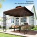 3 X 3 M Ersatzdach Für Pavillon, Pavillon-Ersatzplane Mit Wasserablauf-Löchern, UPF30+, Sonnenschutz, Kaffee_desvips.com