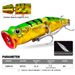11.5g Simulation Floating Water Crawling Lure 7.3cm Big Mouth Surface Wave Popper Hard Bait Fishing Gear_desvips.com