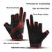 Vilico Outdoor Sports Autumn Wintr Nw Anti-Slip Thr-Fingr War-Rsistant Cut-Rsistant Lur Fishing Glovs_desvips.com
