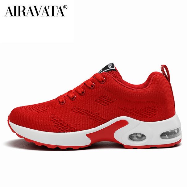 Women's Fashion Air Cushion Sports Running Flat Soft Bottom Sneaker Mesh Breathable Casual Shoes_desvips.com