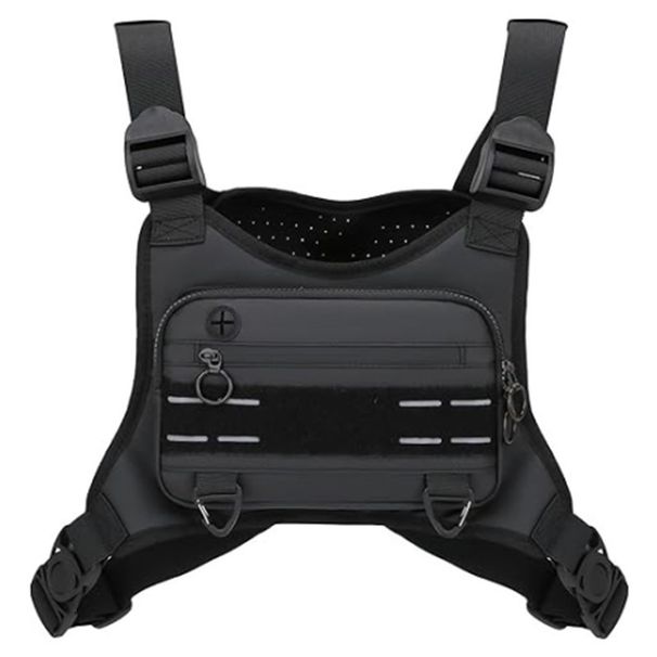 Outdoor Borsttas Voor Mannen Front Pouch Hardloopvest Telefoonhouder Tactisch Sportpakket Wandelen Vissen Molle Camping_desvips.com