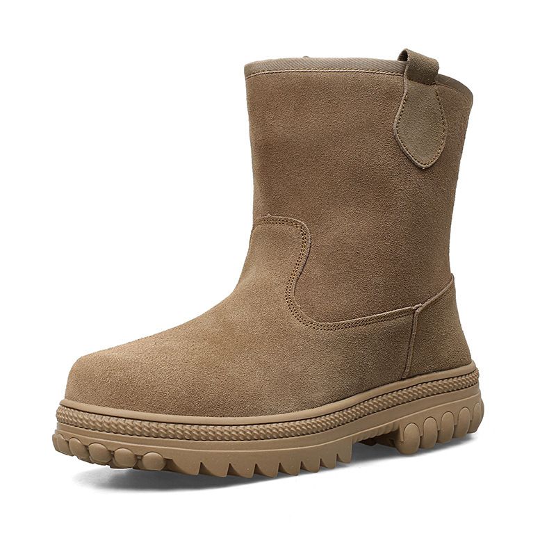 Cold-resistant Minus 40 Degrees Large Cotton Shoes Men's Winter Extra Thick Tall Tube Pure Wool Russian Snow Boots High-top Shoes_desvips.com