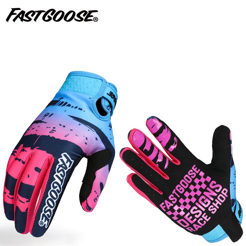 Long Finger Men's And Women's Motorcycle Bicycle Cycling Off Road Racing Gloves_desvips.com