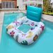 Inflatable Solar Light Night Glow Water Lounge Chair Adult Swimming Pool Backrest Mesh Sitting Circle_desvips.com