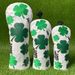Golf Training Aids New Golf Club Cover, Lucky Four Leaf Clover No. 1 Wood Cover Accessory, Fairway Wood Head Protective Cap Cover._desvips.com
