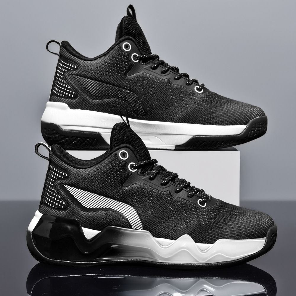 New running shoes high top camouflage tide shoes running trainers fashion men's shoes_desvips.com