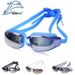 Goggles Swim Cap Nose Clip Earplugs HD Waterproof And Anti-fog Large Frame For Men And Women Swimming Equipment Goggles_desvips.com