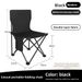 Portable Outdoor Folding Backrest Art Leisure Sketching Camping Stool Fishing Chair_desvips.com