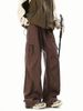 American-style Functional Sports Cargo For Men, Autumn Trendy Brand Paratrooper Workwear Pants, Stylish Loose Straight_desvips.com