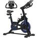 Bici Estática Con Resistencia Regulable Volante De Inercia 8 Kg Pantalla LCD Manillar Y Asiento Ajustable Azul_desvips.com