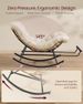 VASAGLE Outdoor Rocking Chair With Extendable Footrest And Removable Cushion_desvips.com