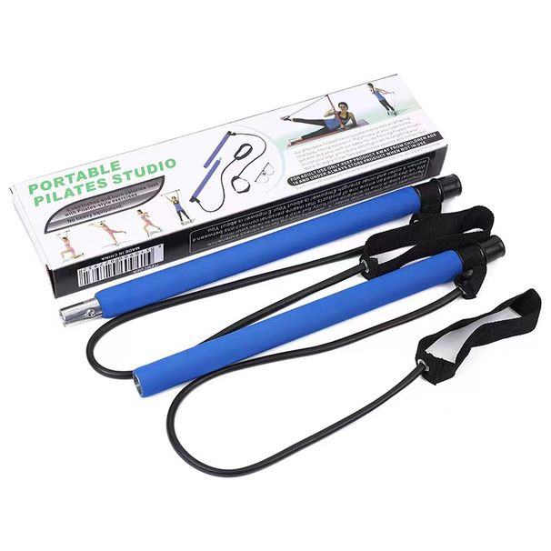 Multi Functional Fitness Stick Yoga Pilates Equipment Home Elasticity Exercise Training Hip Pulling Rope_desvips.com