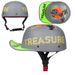 3C Retro Gangster Personalized Baseball Cap Men and Women Painted Helmet Scoop Helmet Duckbill Cap Helmet Electric Car Baseball Cap Half Helmet_desvips.com