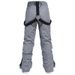 001 Women's Men's Slim Fit Snowboard And Warm Thickened Bib Ski Pants_desvips.com