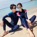 New Couple's Diving One-piece Swimsuit For Women, Quick-drying, Conservative, Long-sleeved, Long-pants, Full-body Sun_desvips.com