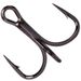 Mustad 2X Reinforced Short Shank Lure Special Black Nickel Anchor Treble Fish Hook_desvips.com