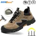 Breathable Steel Toe Cap Shatterproof Rubber Tire Sole Suitable For Mens Lightweight And Non Slip Safety Shoes 240918_desvips.com