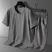 men's clothing Summer Suit Tang Suit Middle-aged and Elderly Summer Suit Men's Chinese Style Cotton and Linen Short Sleeve Shorts Hanfu Retro Suit_desvips.com