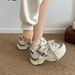 Showy Feet, Small Height, Thick Sole, Casual Versatile Dad , New Spring And Autumn Lightweight Sports_desvips.com