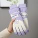 Women's Winter Ski Gloves Touchscreen Compatible Thermal Waterproof Windproof Softshell Gloves For Cycling Motorcycle Snow Sports (Pastel Colors)_desvips.com