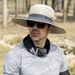 Men's Mesh Breathable Fisherman Hat - Detachable Top & UPF 50+ Sun Protection For Summer Fishing_desvips.com