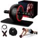 AB Tire Skin Single Wheel Non Slip Abdominal Wheel Combination Kit Abdominal Muscle Roller Home Fitness Kit_desvips.com