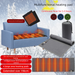 Outdoor Portable Heating Camping Warm Travel Cold-Proof Pad USB Heated Sleeping Bag Liner_desvips.com