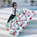 Pool & Accessories Watermelon Inflatable Pool Float With Holes Extra Large Adult Floating Mat For Swimming Relaxing_desvips.com