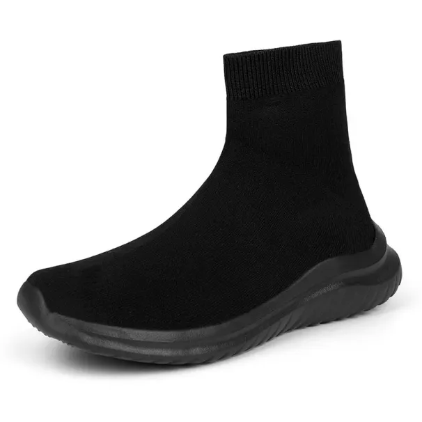 Sock Stretch Slip-On Boots Knit Casual Sneakers For Men Summer 2023 Trendy Mesh Breathable Walking Men's Shoes_desvips.com